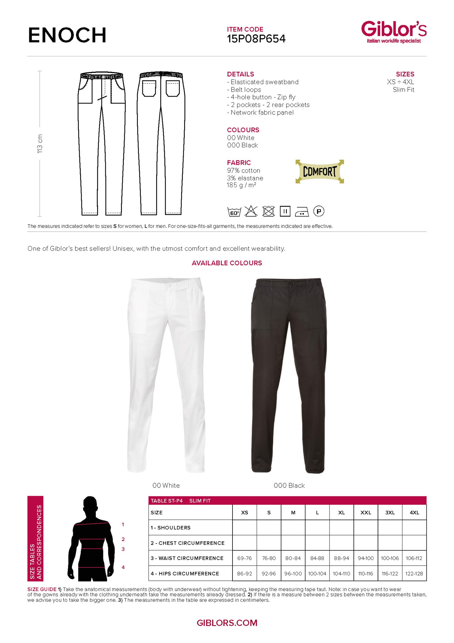 ENOCH Premium Stretch Chef Pants - Unisex