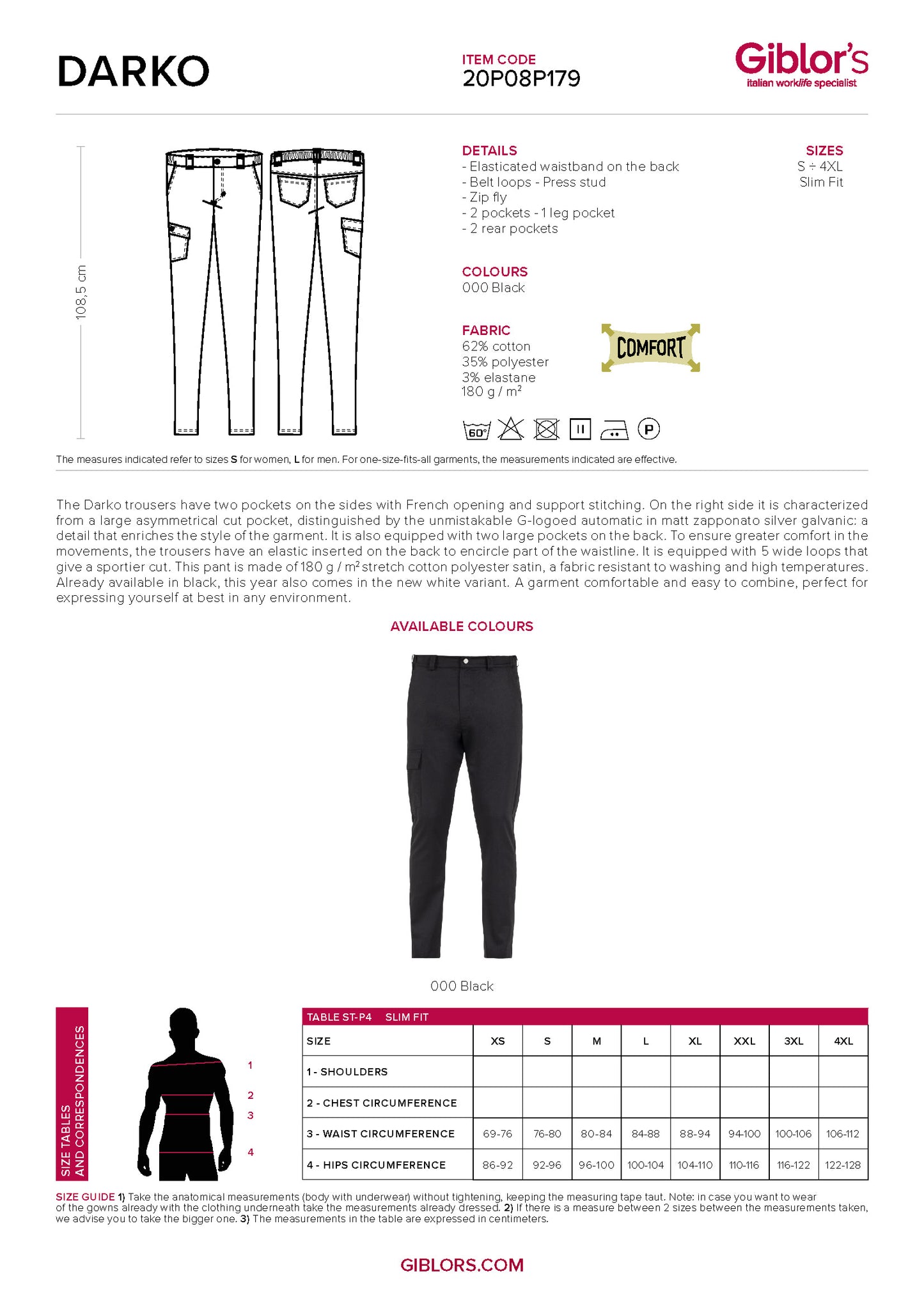 DARKO Premium Utility Chef Pants - Men's