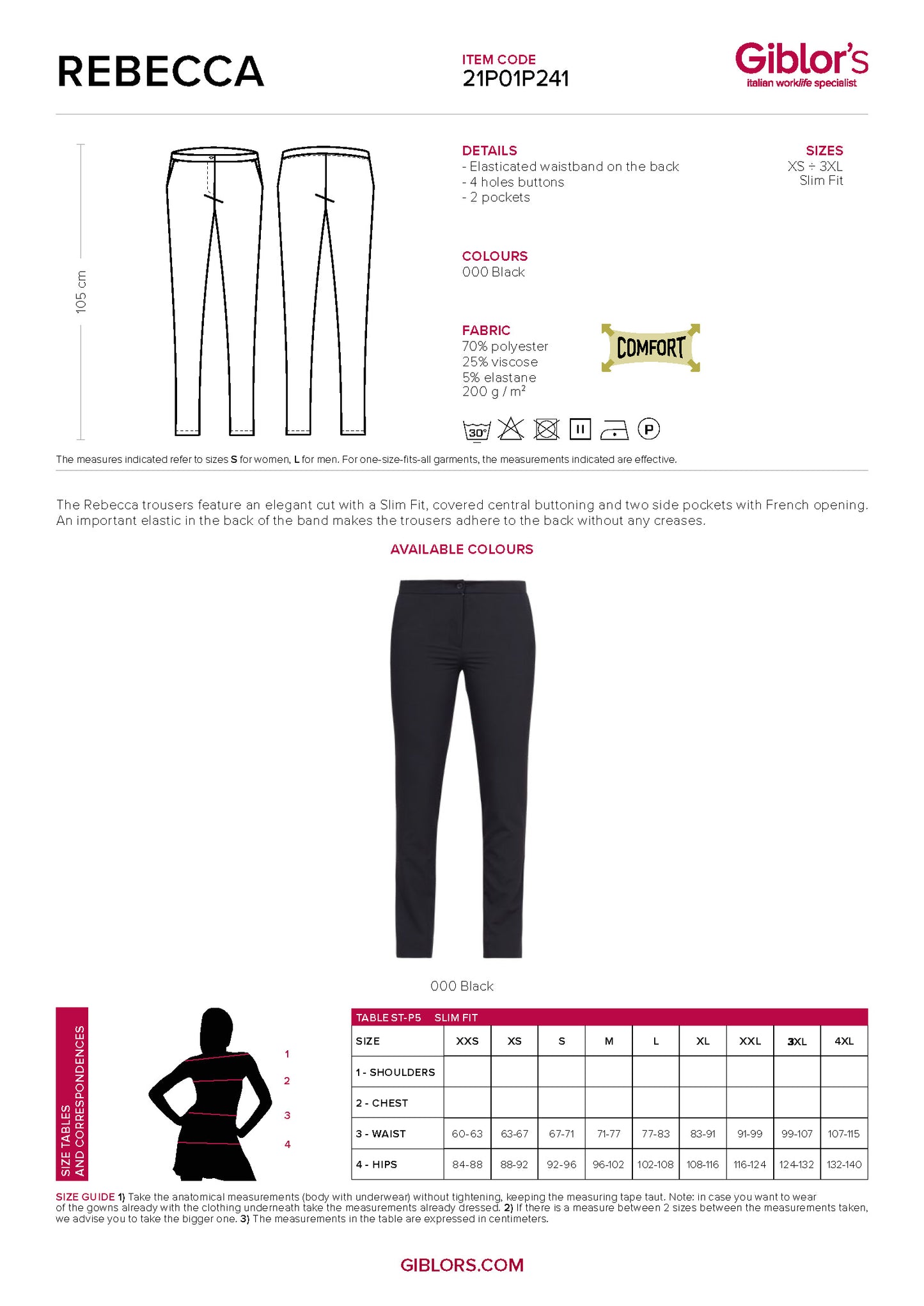 REBECCA Pants - Black