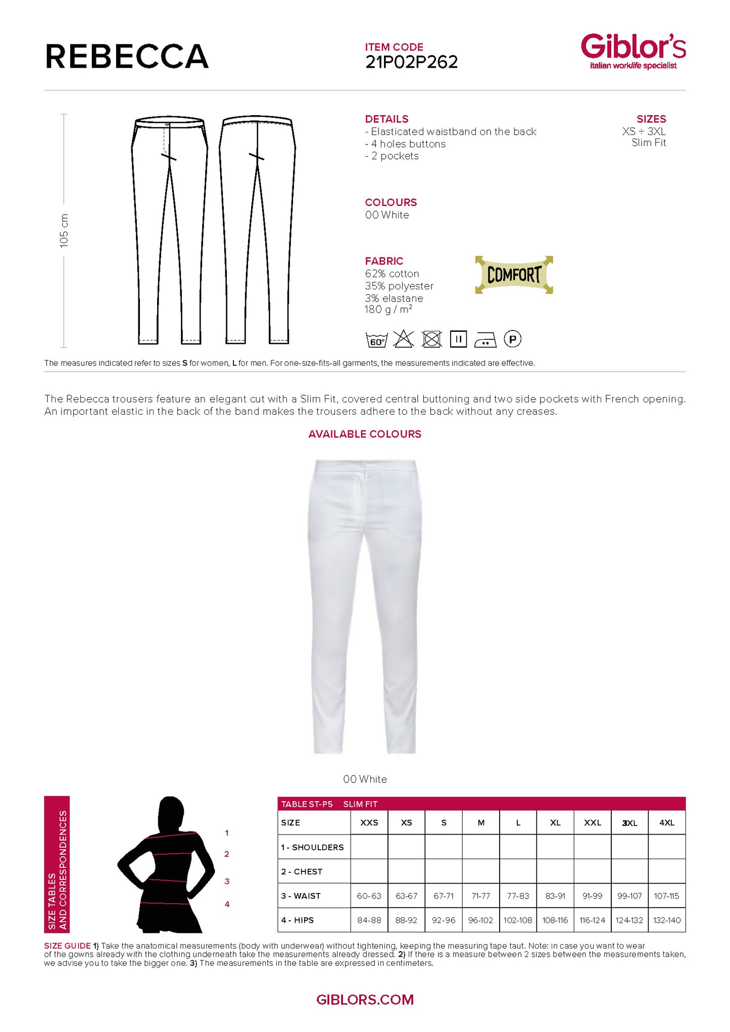 REBECCA Pants - White