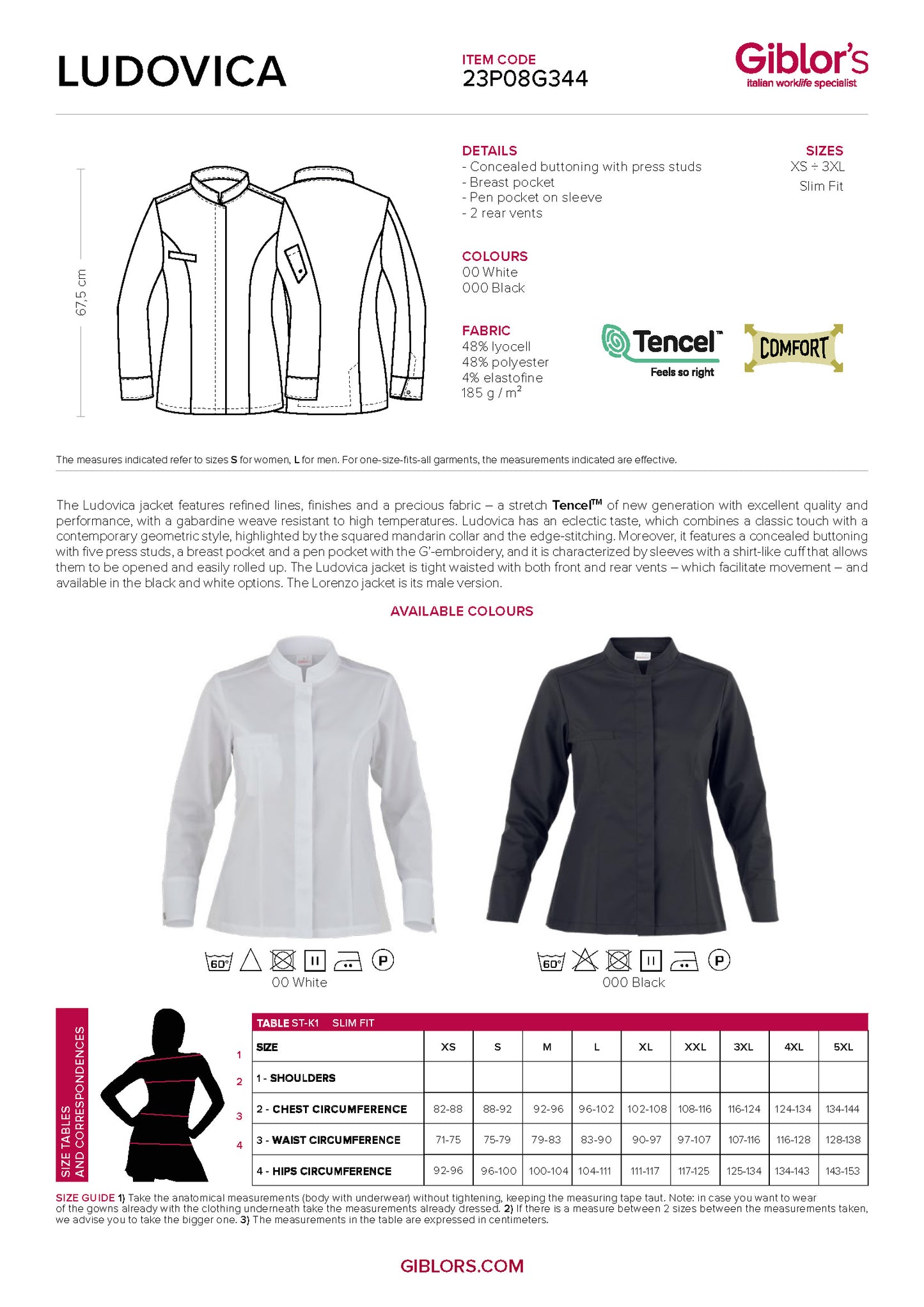 LUDOVICA Premium Executive Chef Coat