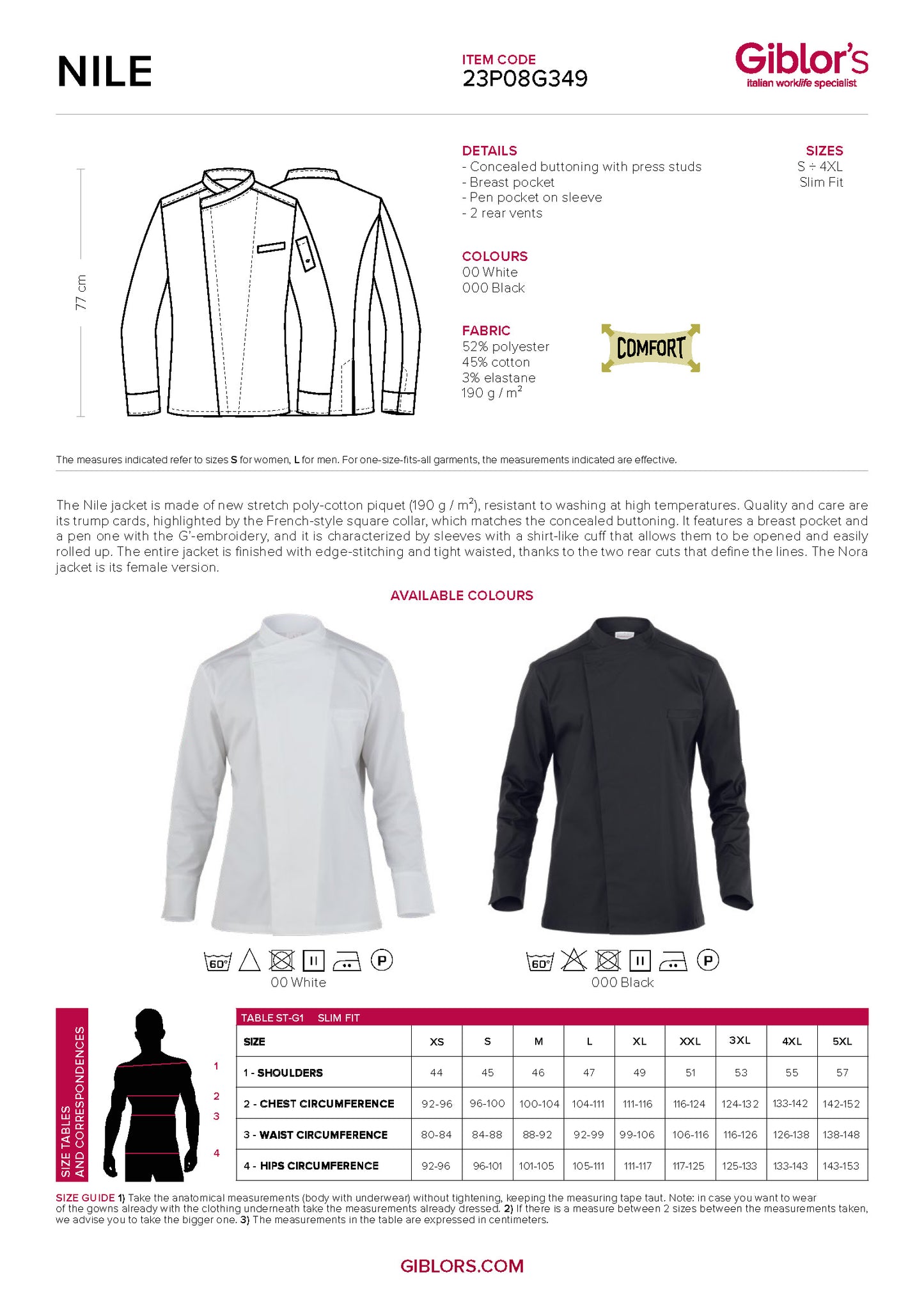 NILE Chef Coat