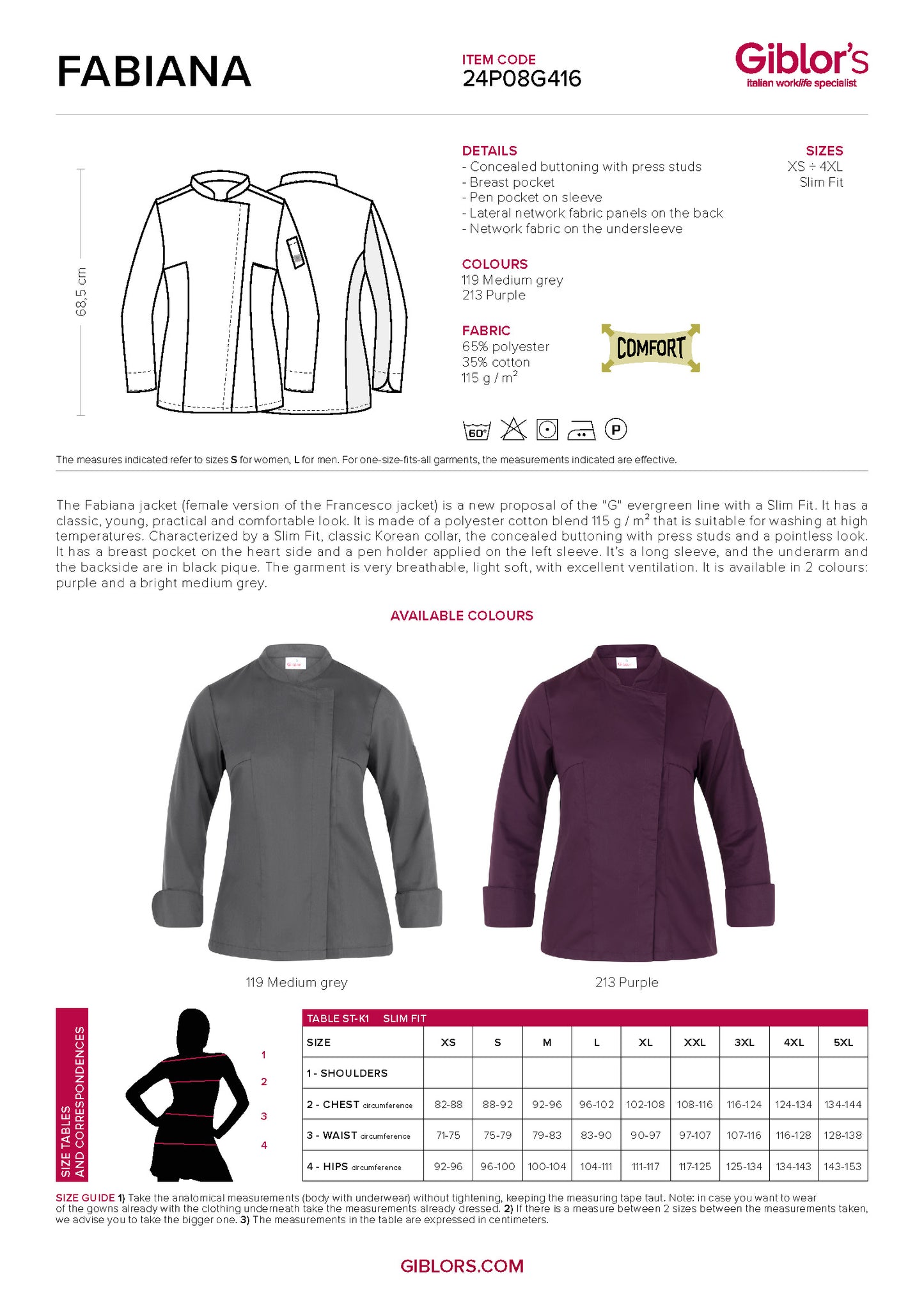 FABIANA Contemporary Chef Coat - TEAM BUILDER