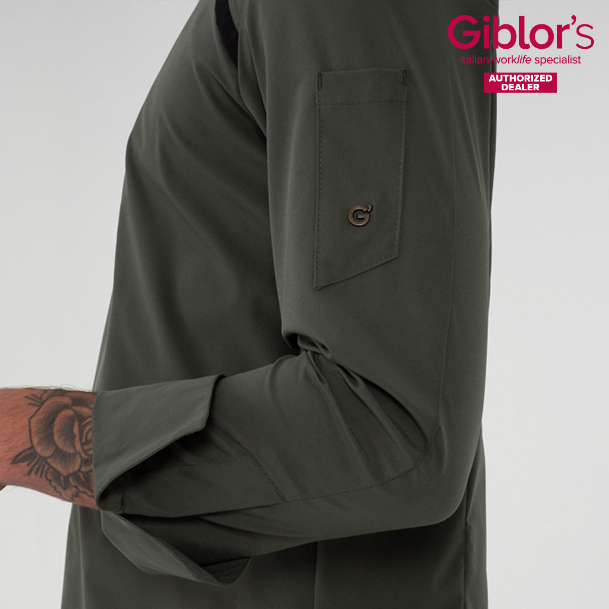 LAURO Contemporary Lightweight Chef Coats