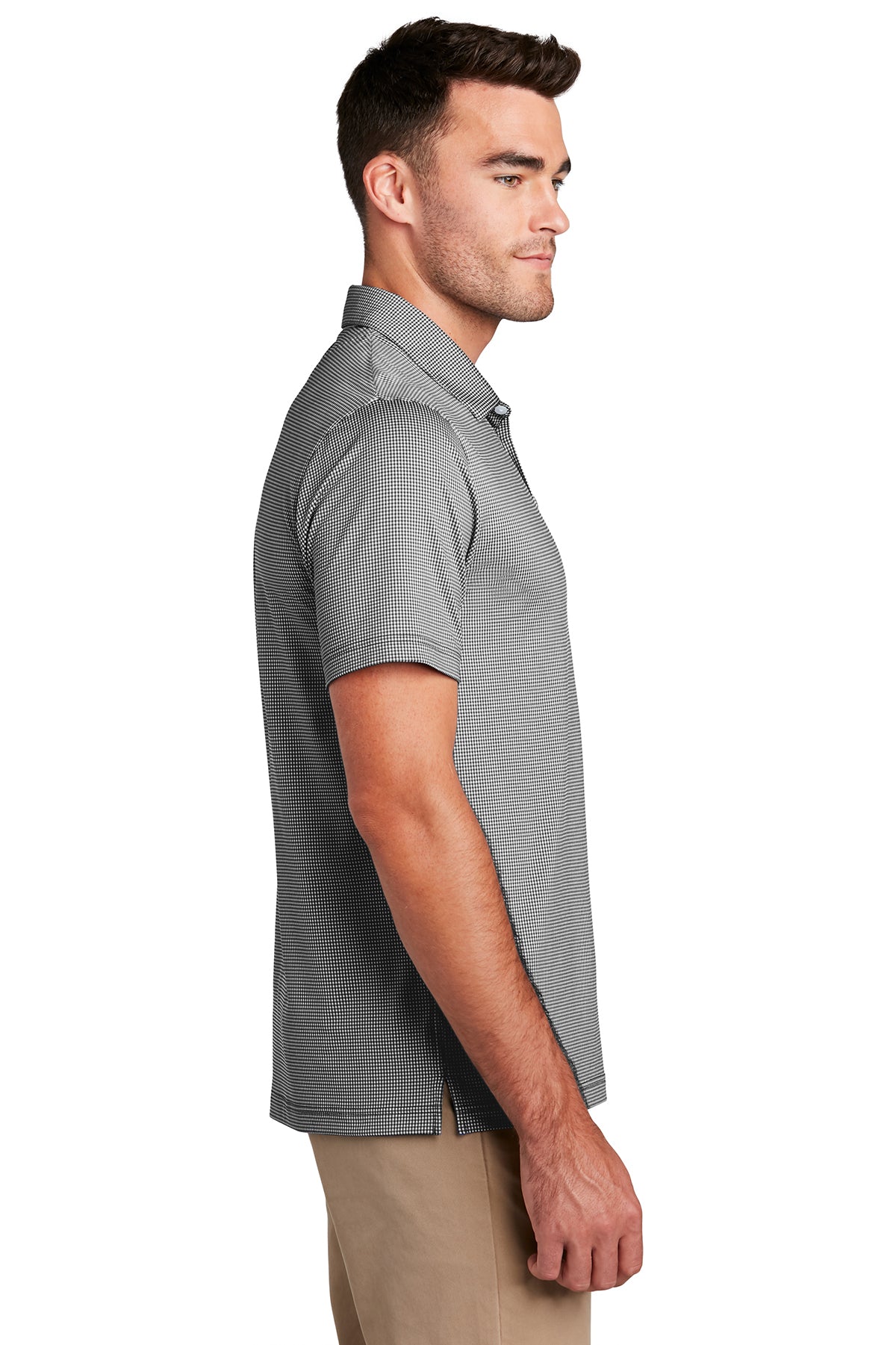 GINGHAM CHECK POLO SHIRT