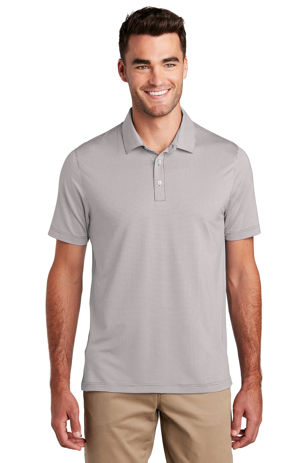 GINGHAM CHECK POLO SHIRT