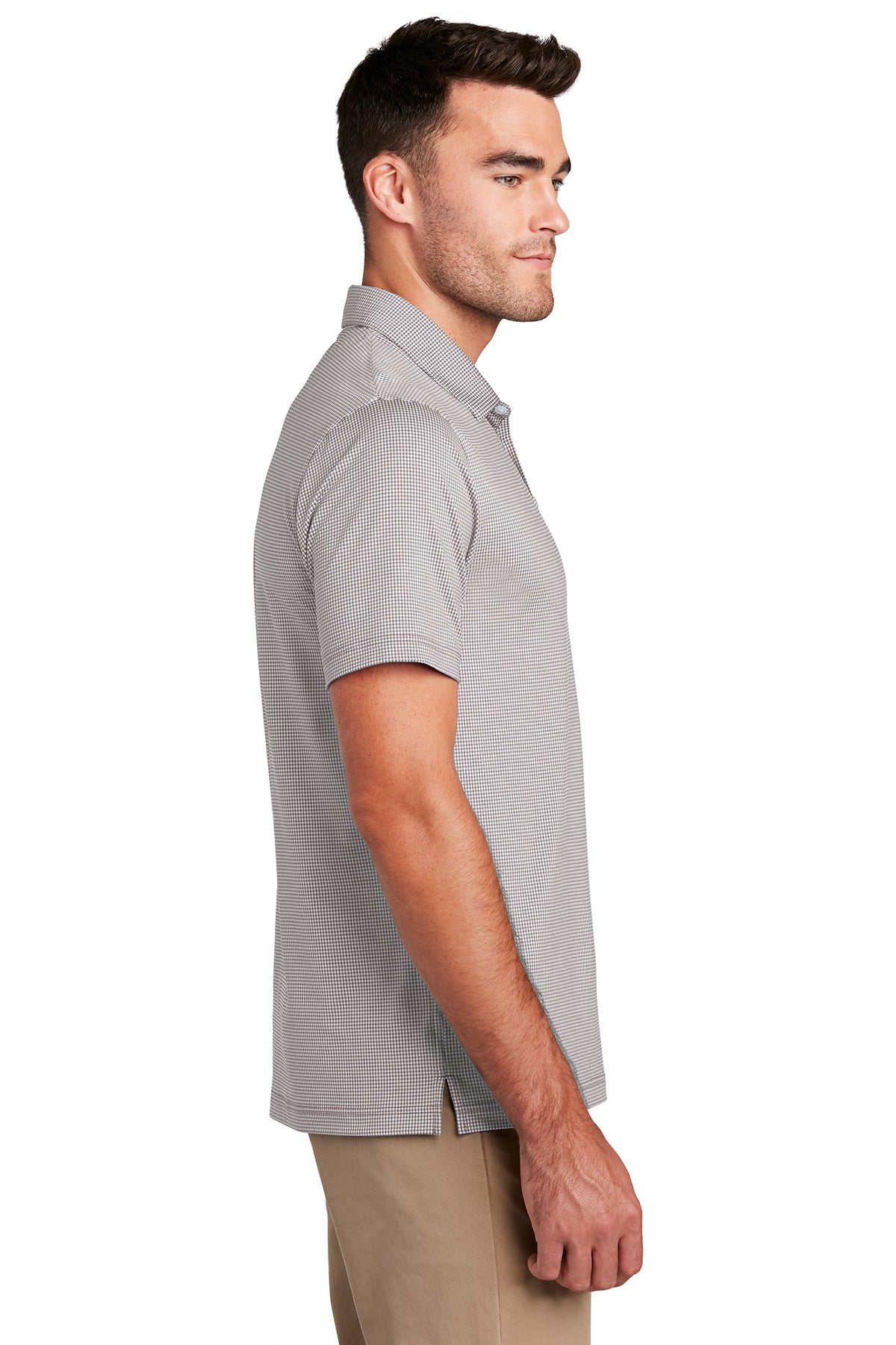 GINGHAM CHECK POLO SHIRT