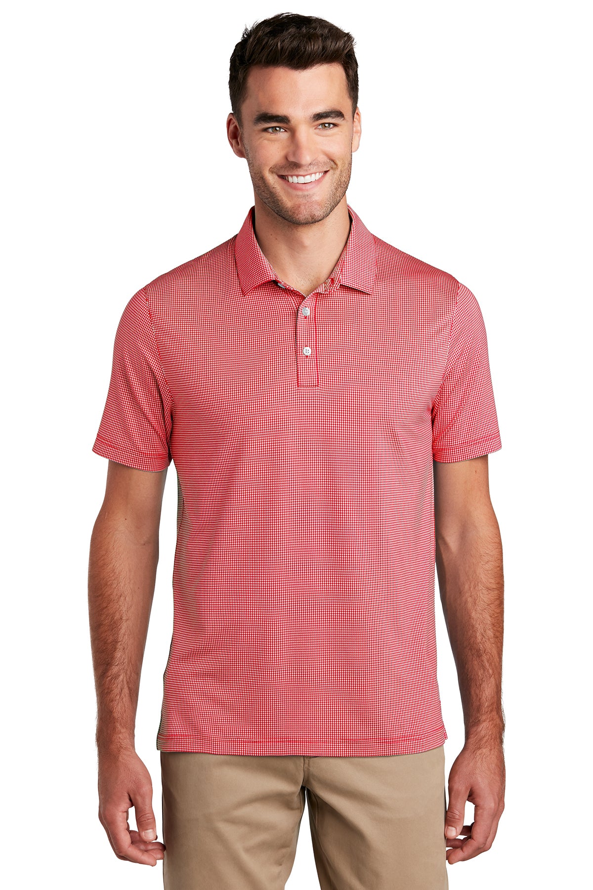 GINGHAM CHECK POLO SHIRT
