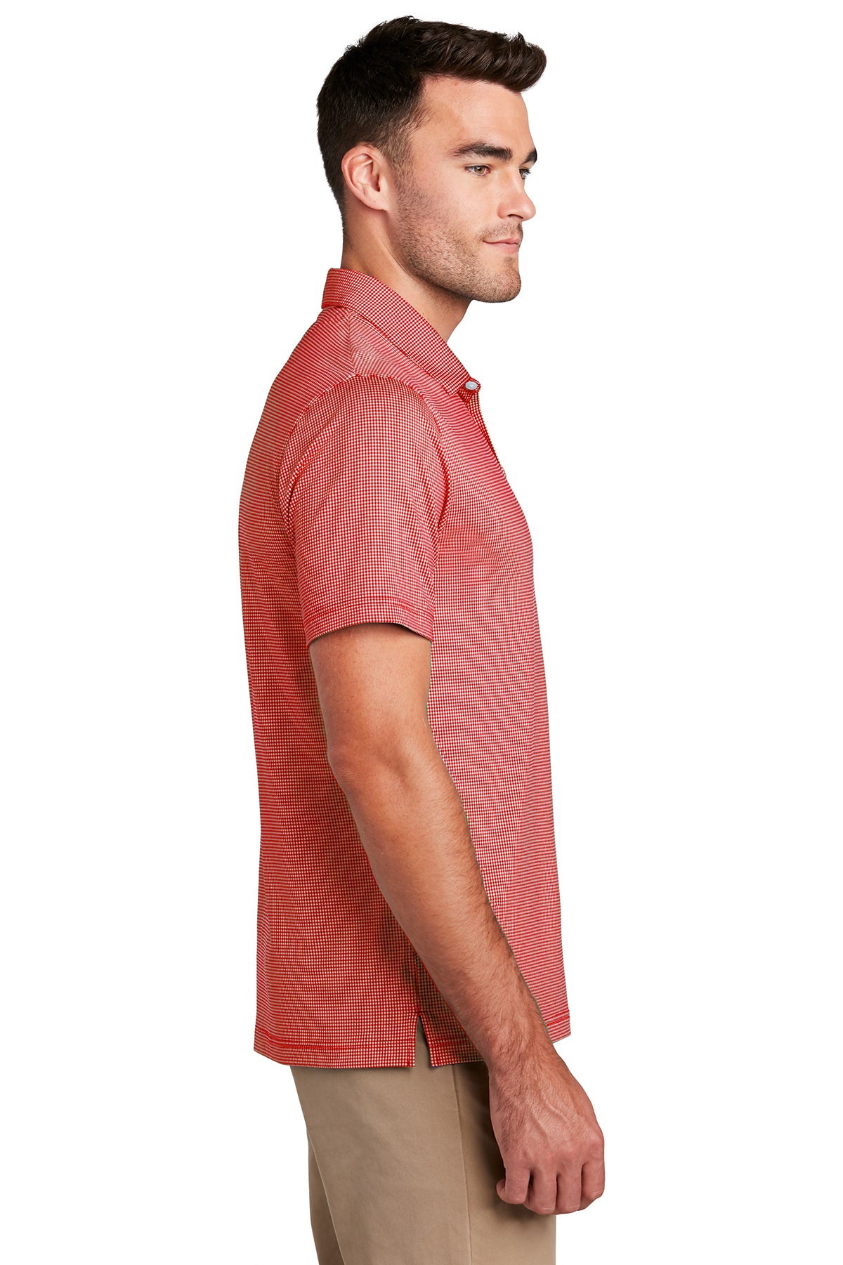 GINGHAM CHECK POLO SHIRT