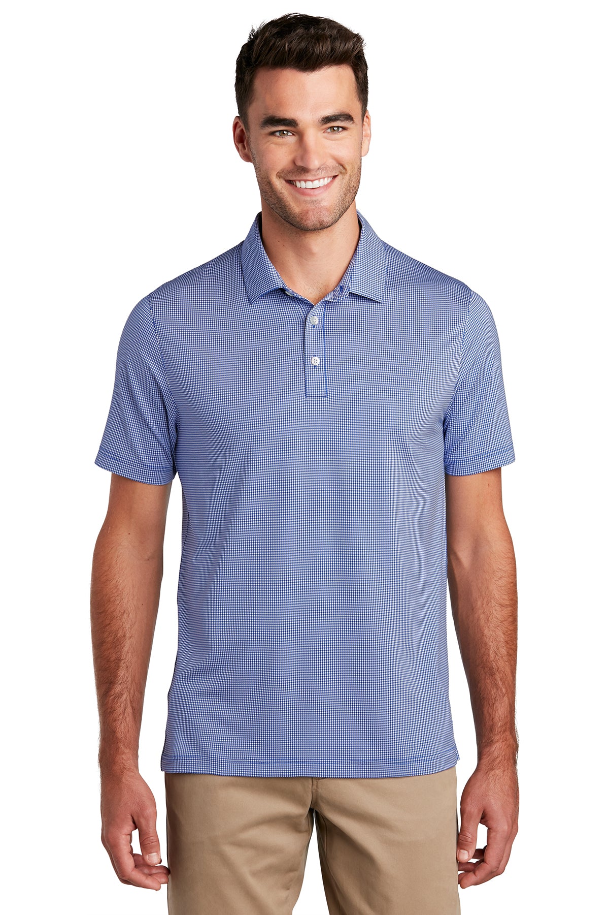 GINGHAM CHECK POLO SHIRT