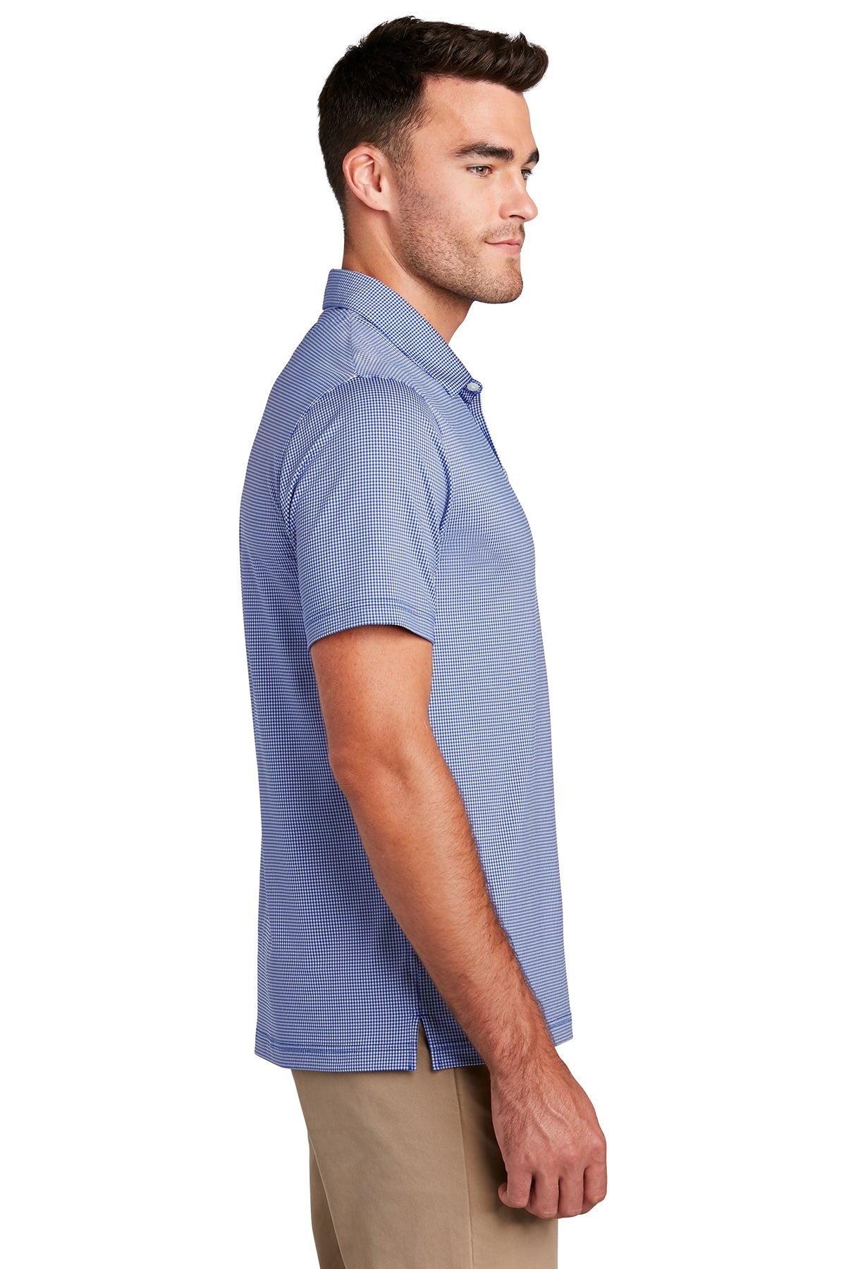 GINGHAM CHECK POLO SHIRT