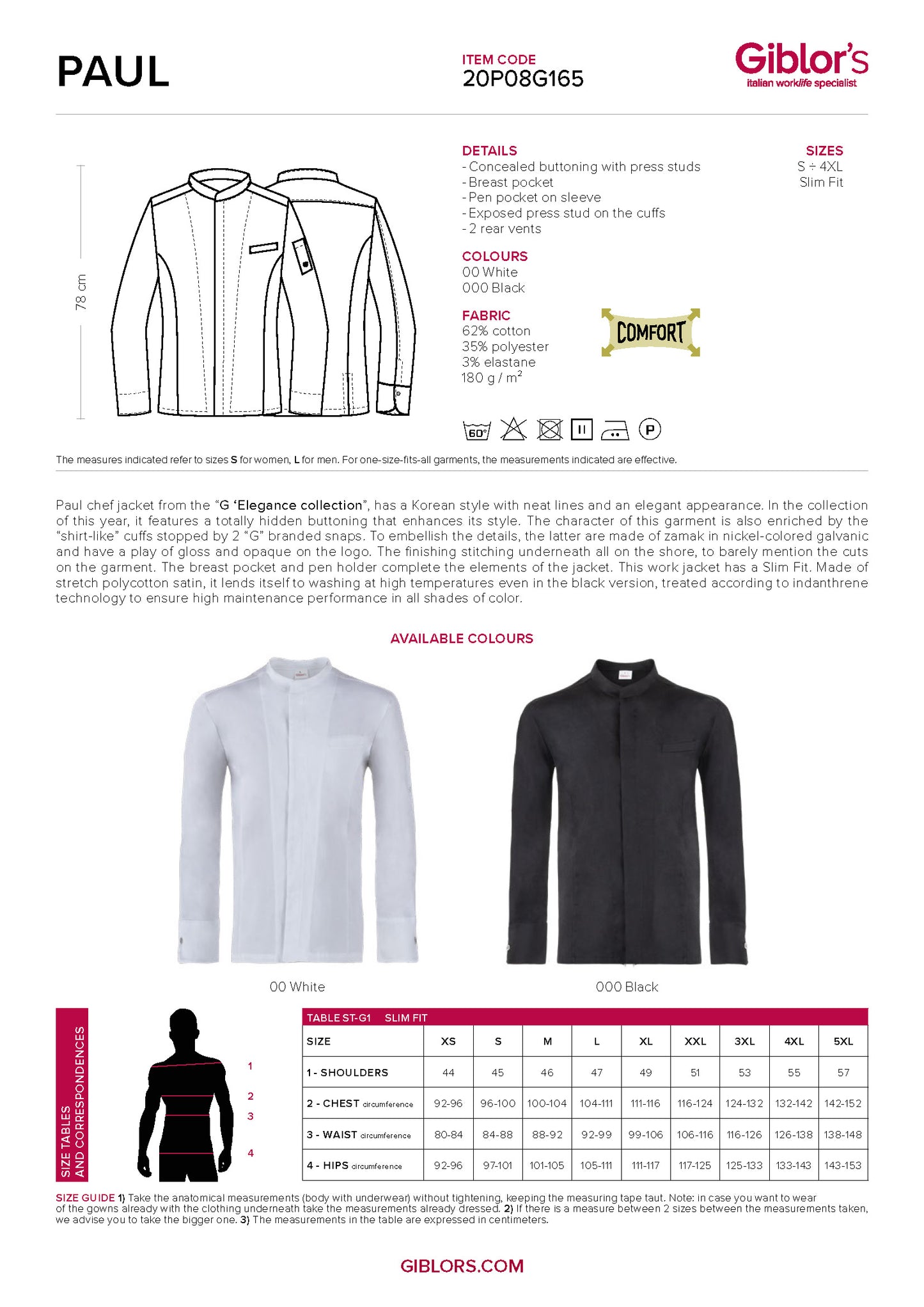 PAUL Executive Chef Coat