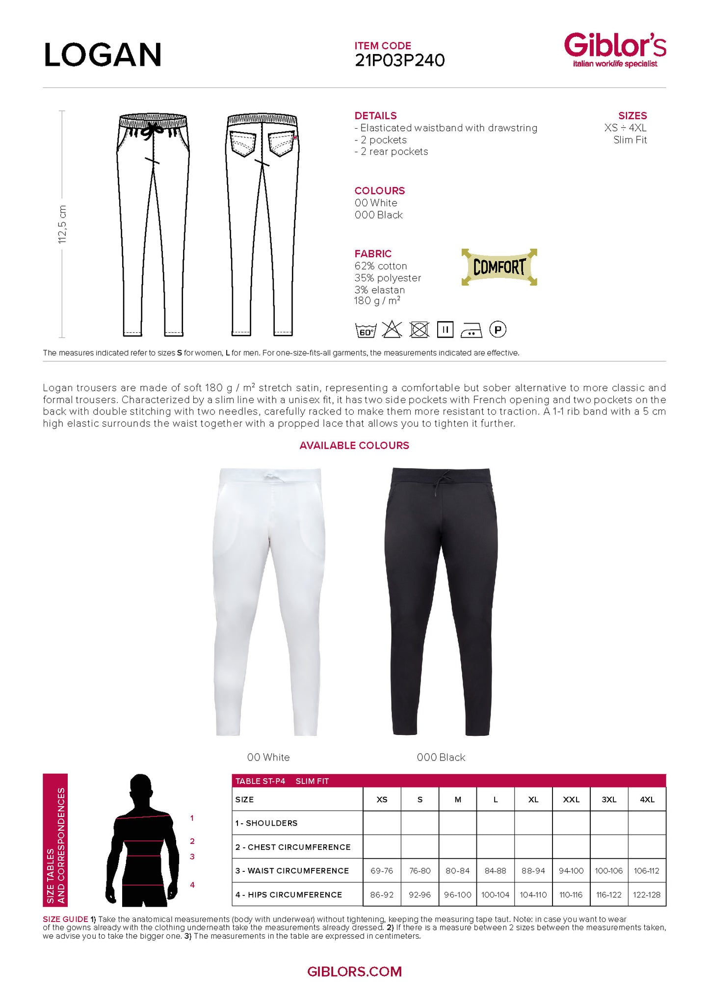 LOGAN Premium Chef Jogger Pants - Unisex