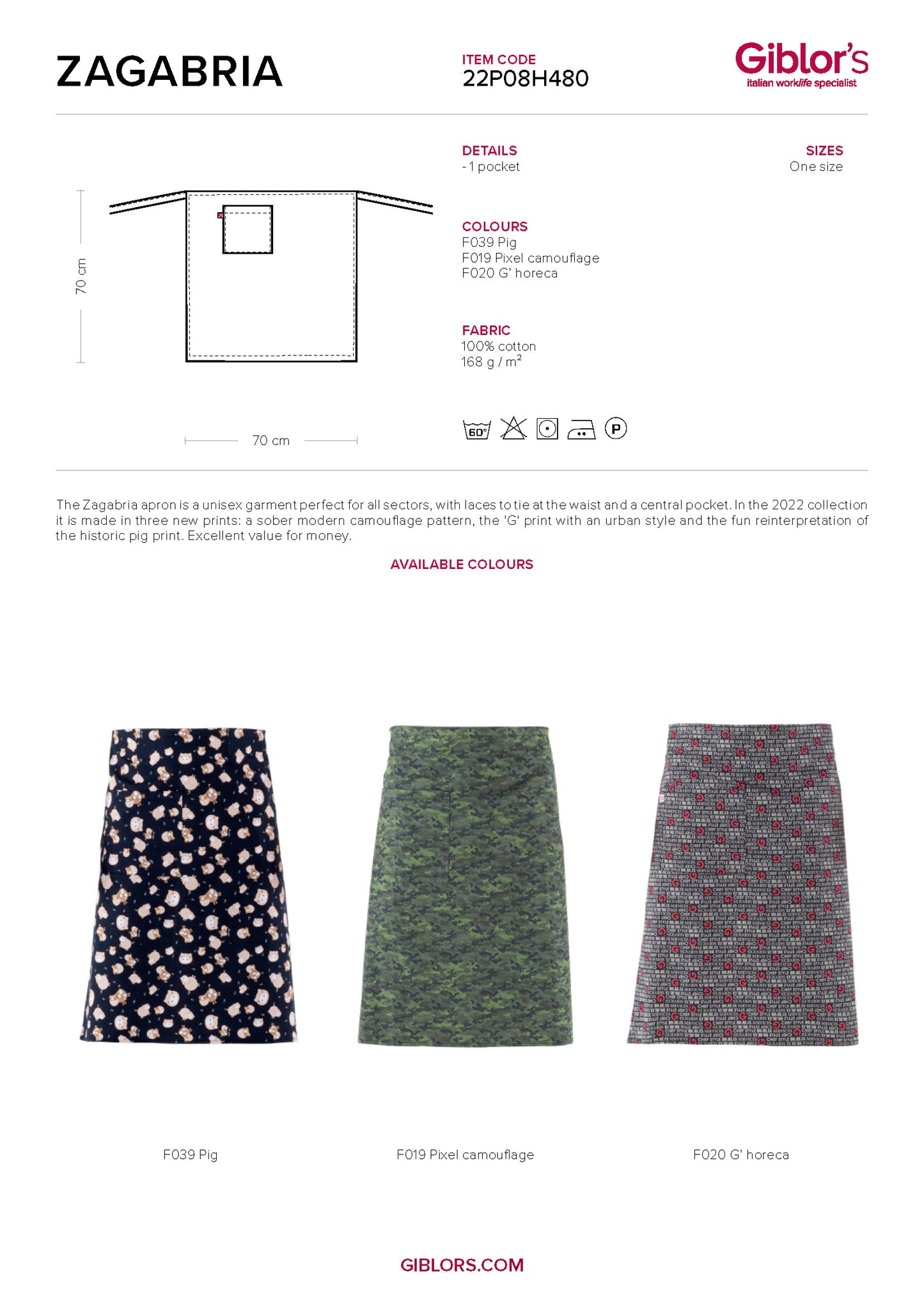 ZAGABRIA Apron