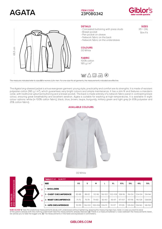 AGATA Cool-Vent Chef Coat - TEAM BUILDER