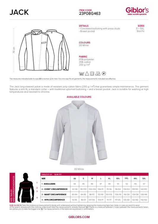 JACK PROMO Chef Coat - TEAM BUILDER
