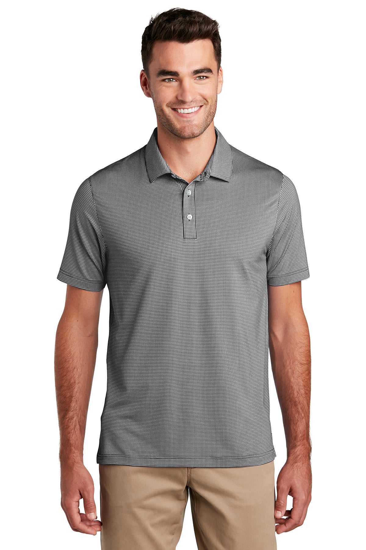GINGHAM CHECK POLO SHIRT
