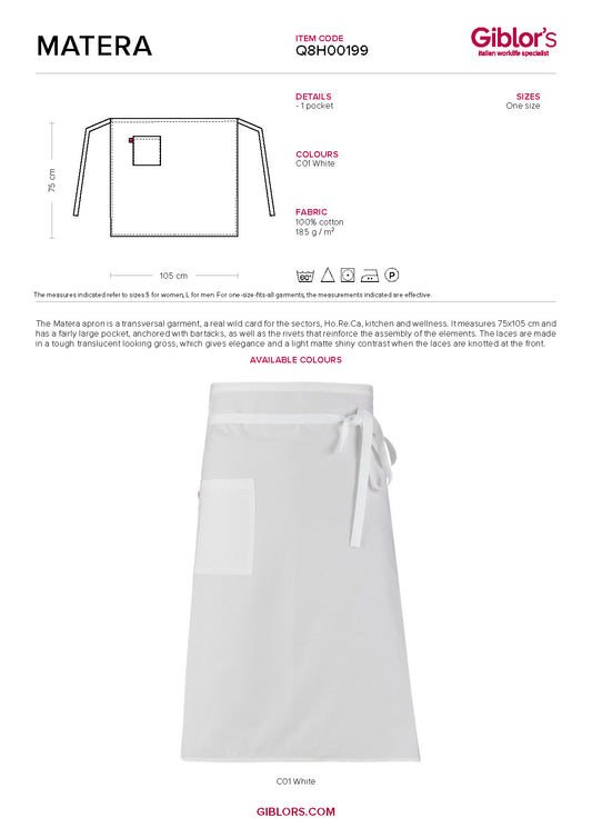 MATERA Apron - White